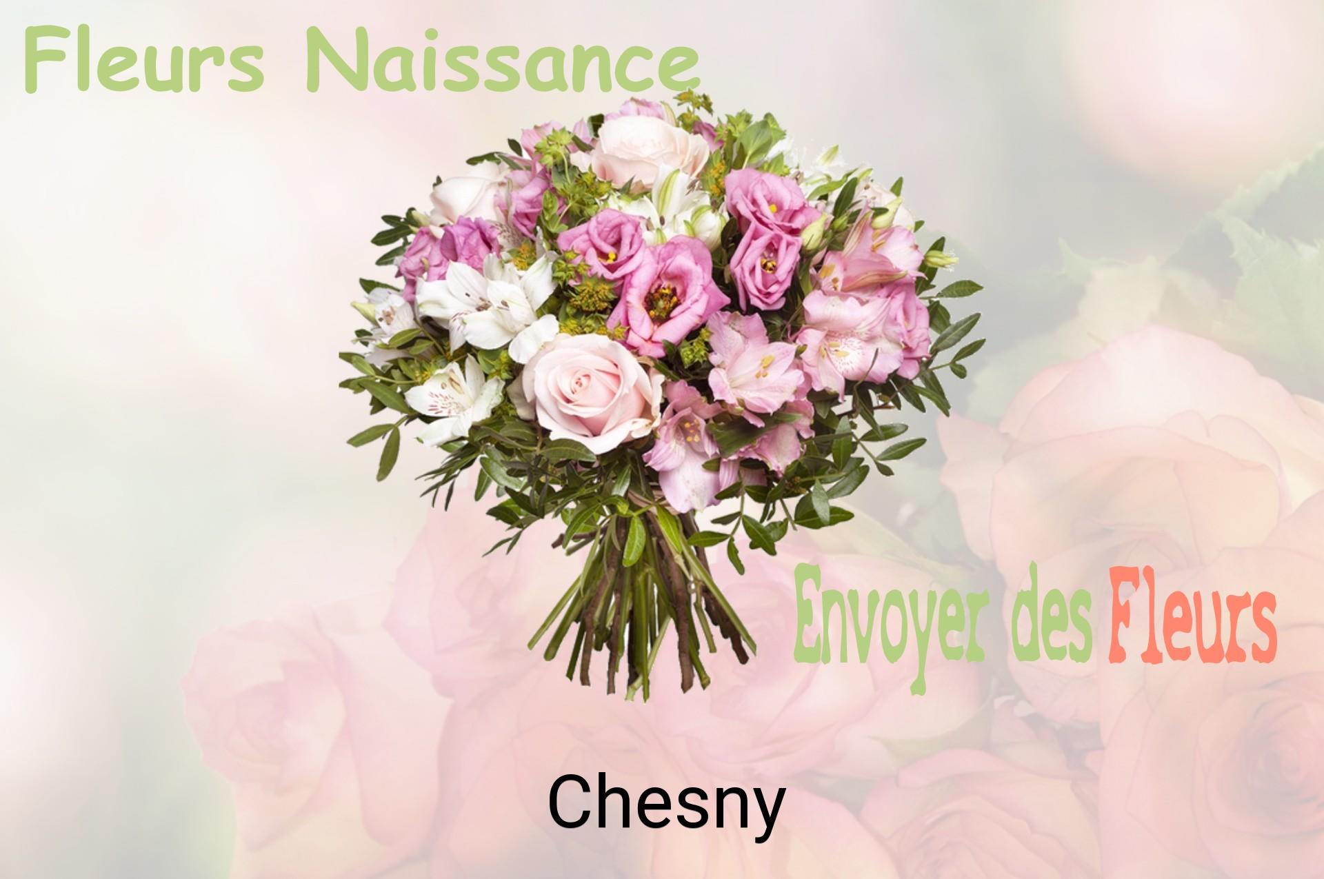 Bouquet de fleurs de naissance livré à Chesny